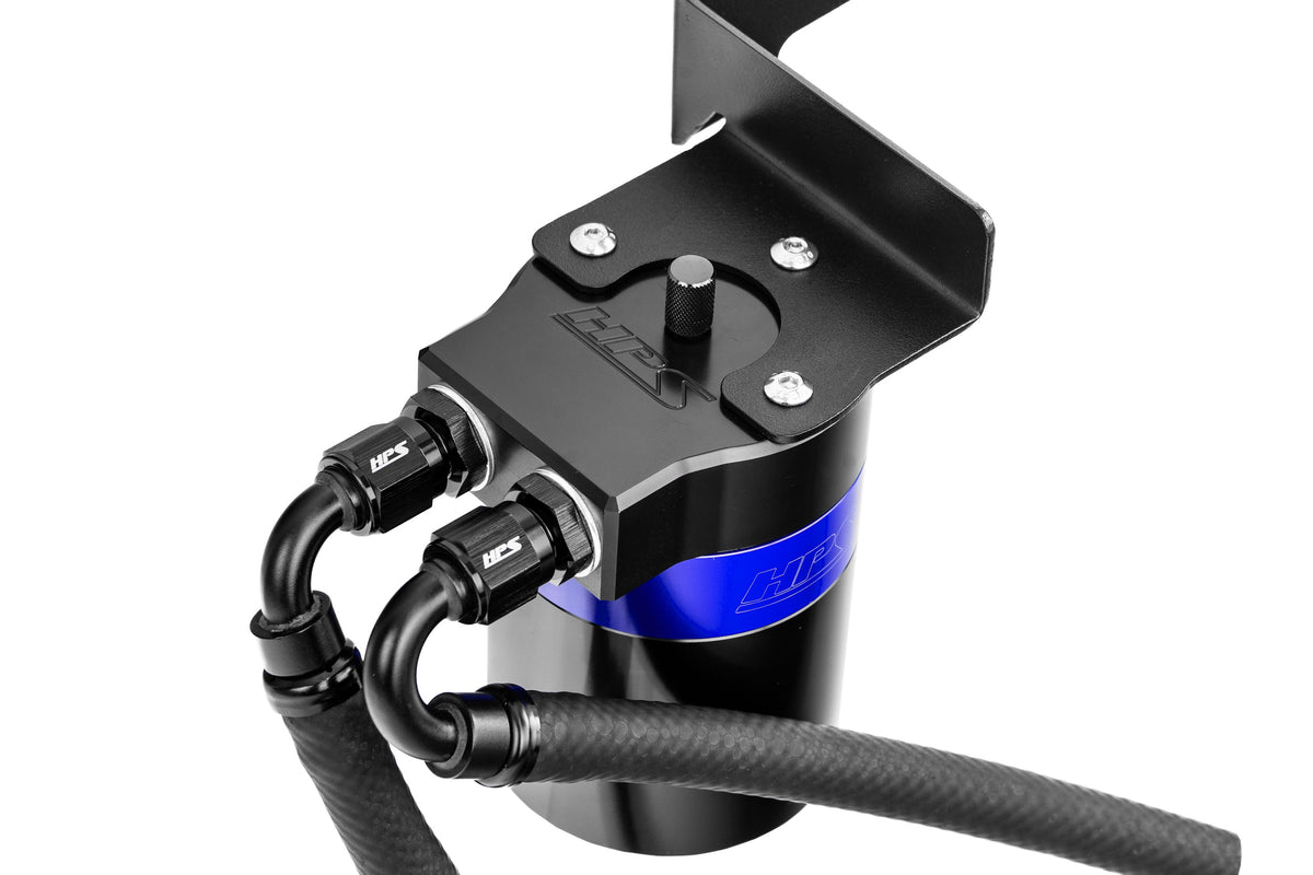 HPS-860-002BL HPS Blue Oil Catch Can & Mount Bracket For 24+ Integra TypeS / 17+ Civic TypeR