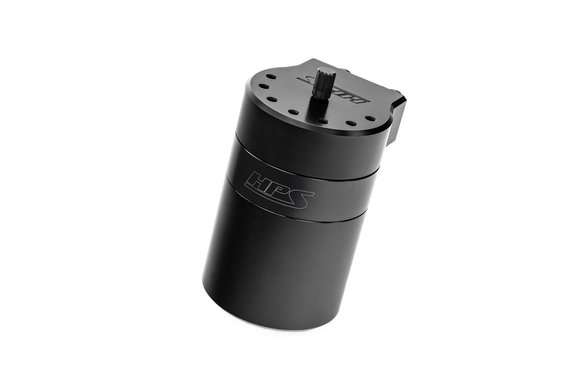 HPS-860-002WB HPS Black Oil Catch Can & Mount Bracket For 24+ Integra TypeS / 17+ Civic TypeR