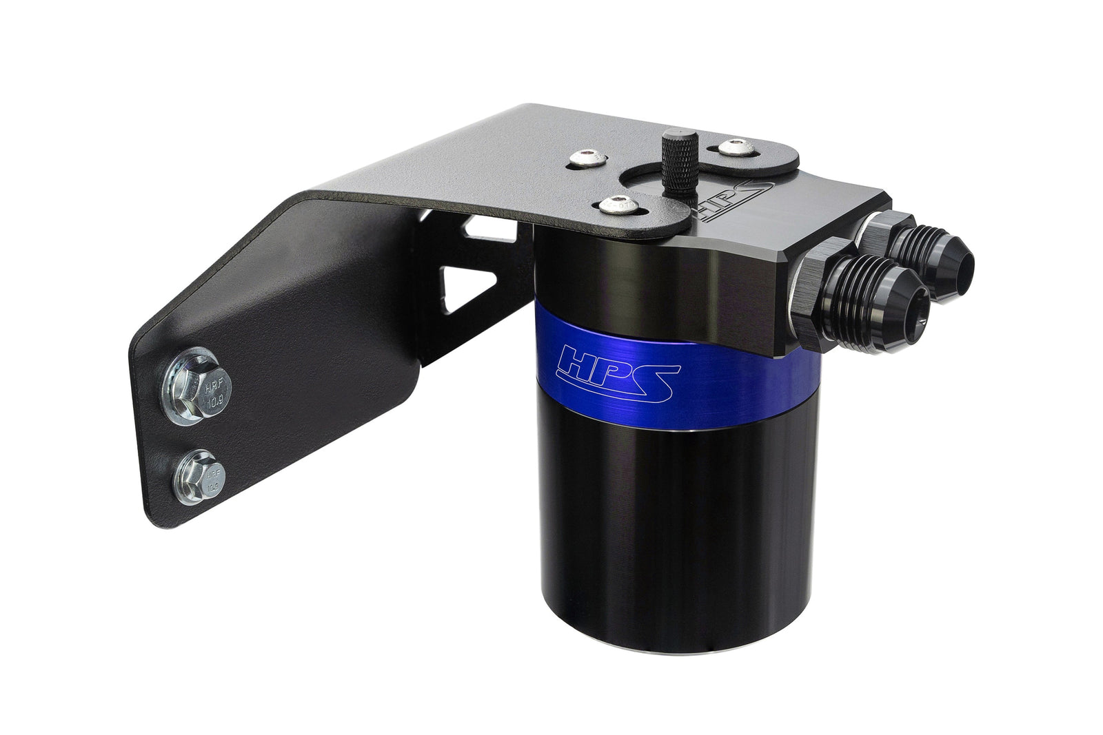HPS-860-004BL HPS Blue Oil Catch Can & Mount Bracket For 08-14 WRX / 09-10 Impreza 2.5GT Turbo