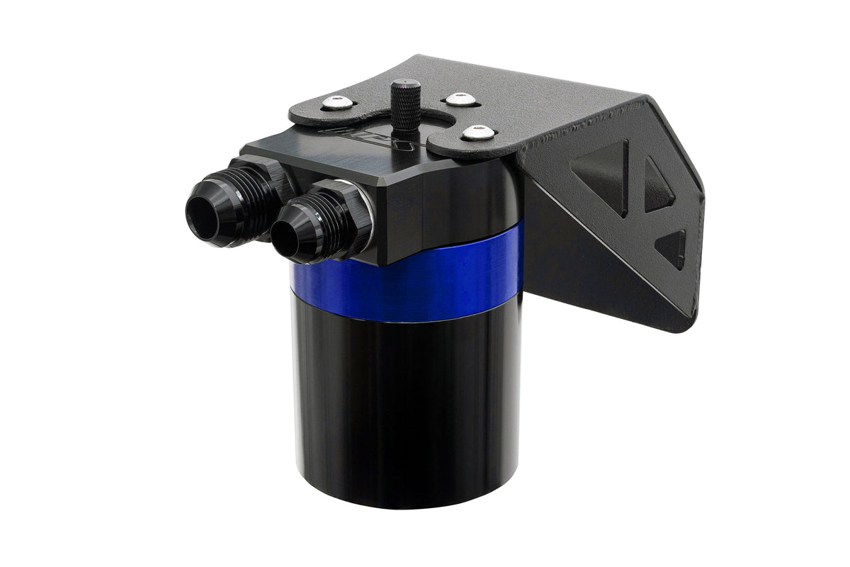 HPS-860-004BL HPS Blue Oil Catch Can & Mount Bracket For 08-14 WRX / 09-10 Impreza 2.5GT Turbo