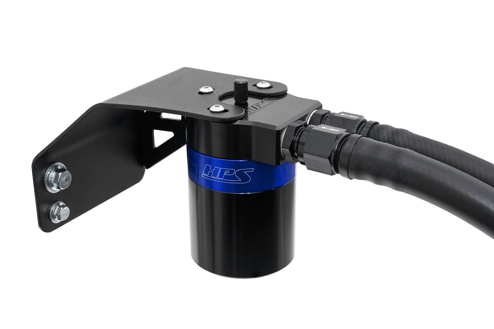 HPS-860-004BL HPS Blue Oil Catch Can & Mount Bracket For 08-14 WRX / 09-10 Impreza 2.5GT Turbo