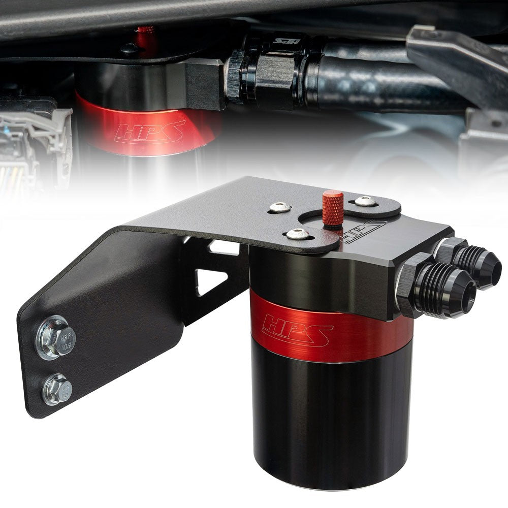 HPS-860-004 HPS 147ML Oil Catch Tank w/Mount Bracket For 08-14 WRX/09-10 Impreza 2.5GT Turbo