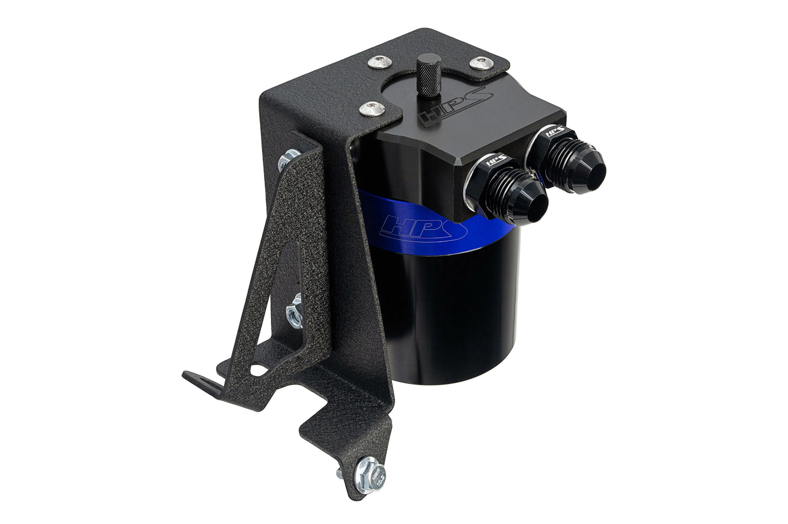 HPS-860-005BL HPS Blue 147ML Oil Catch Can Tank Mount Bracket For 10-23 Lexus GX460 4.6L J150