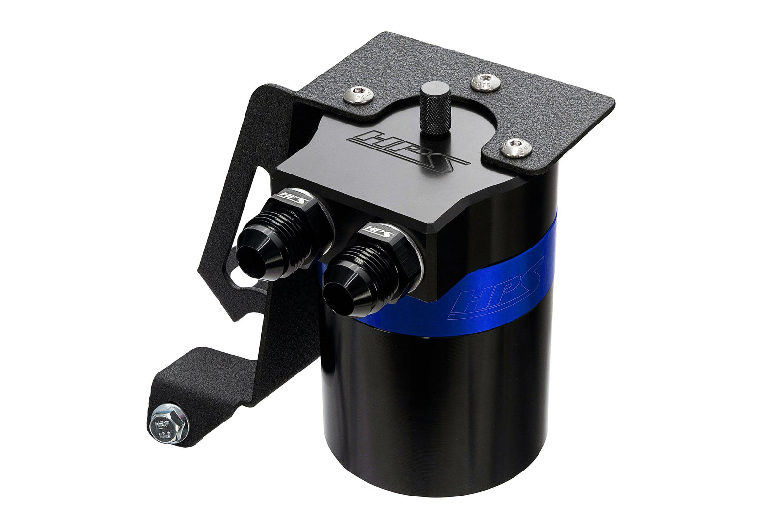HPS-860-005BL HPS Blue 147ML Oil Catch Can Tank Mount Bracket For 10-23 Lexus GX460 4.6L J150