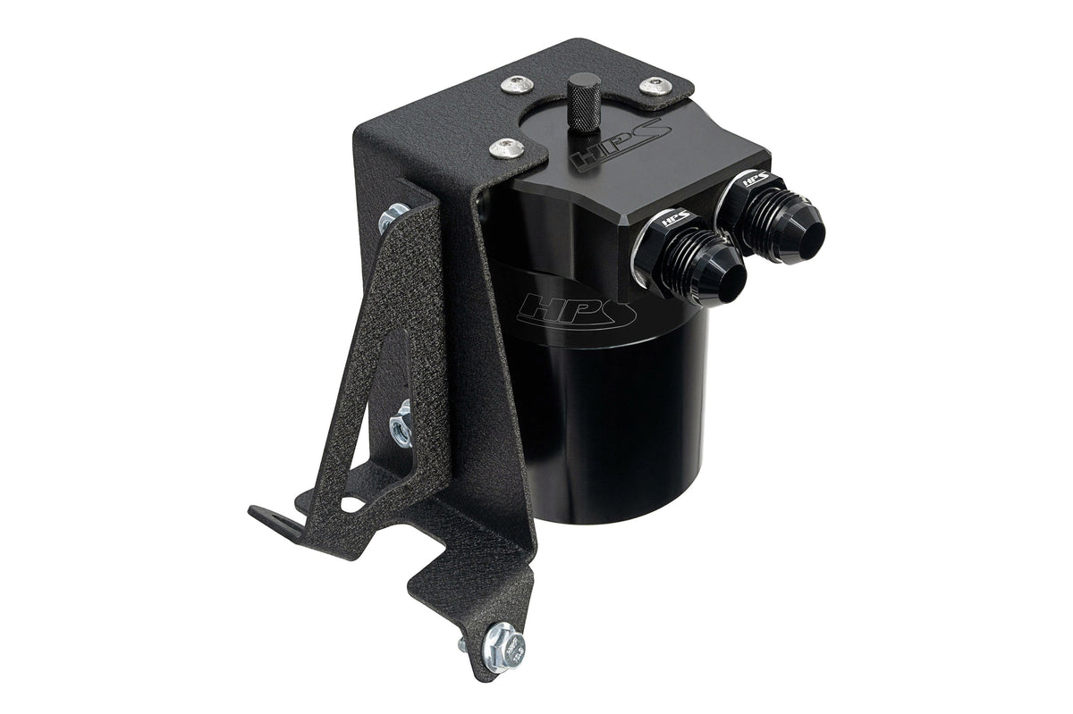 HPS-860-005WB HPS Black 147ML Oil Catch Can Tank Mount Bracket For 10-23 Lexus GX460 4.6L J150