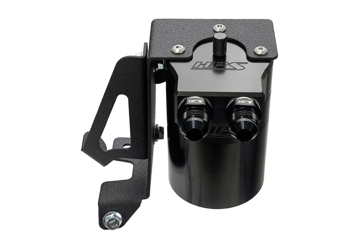 HPS-860-005WB HPS Black 147ML Oil Catch Can Tank Mount Bracket For 10-23 Lexus GX460 4.6L J150