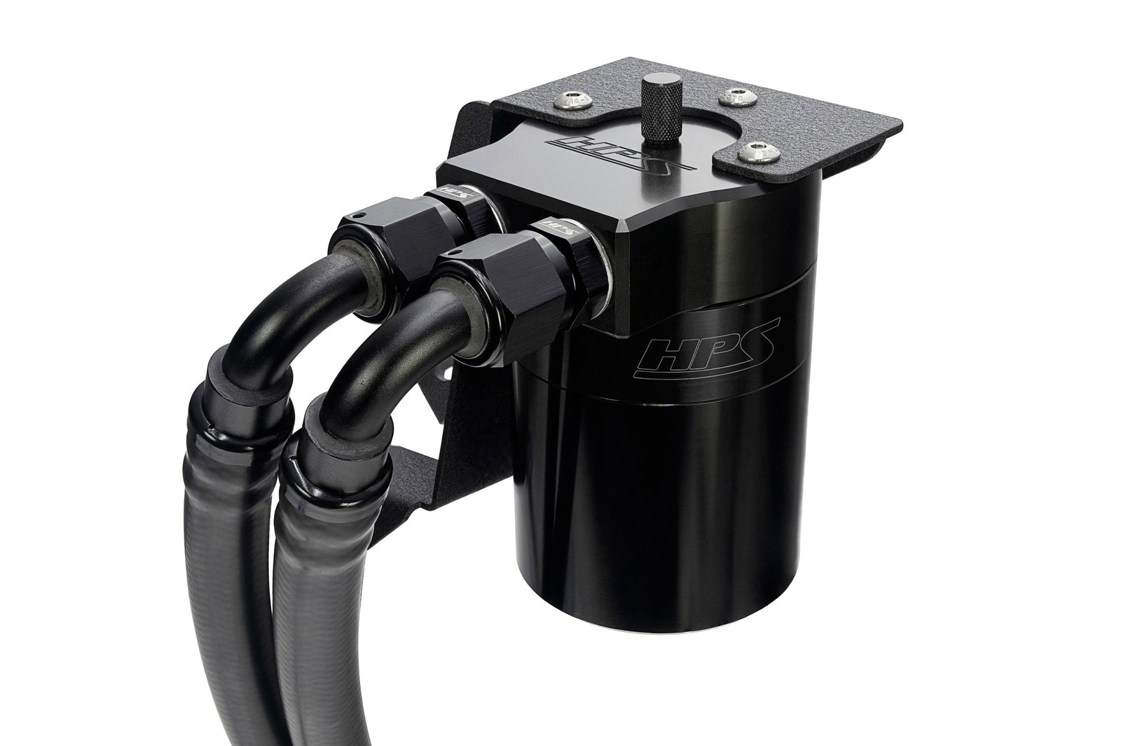 HPS-860-005WB HPS Black 147ML Oil Catch Can Tank Mount Bracket For 10-23 Lexus GX460 4.6L J150