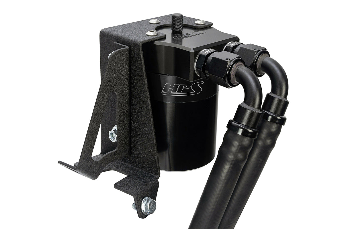 HPS-860-005WB HPS Black 147ML Oil Catch Can Tank Mount Bracket For 10-23 Lexus GX460 4.6L J150