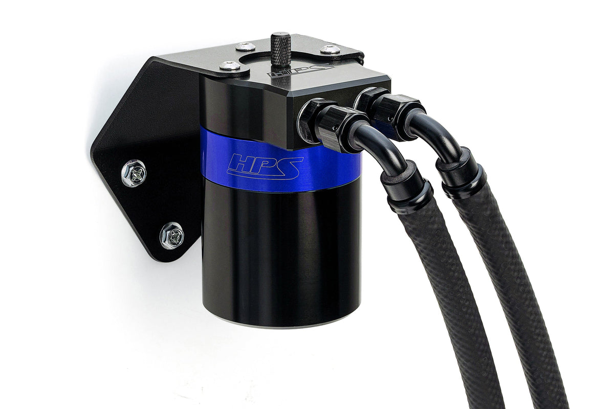 HPS-860-006BL HPS Blue 147ML Oil Catch Can Tank Mount Bracket For 15-19 Subaru Legacy Outback