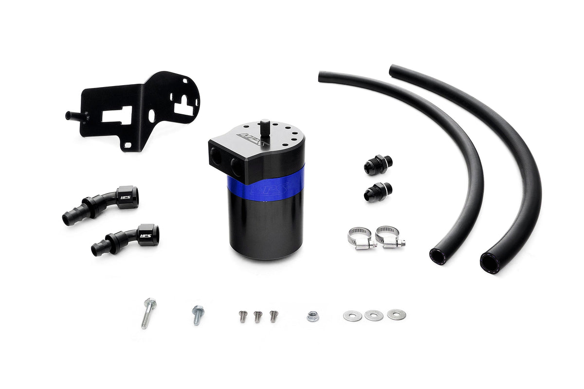 HPS-860-007BL HPS Blue 147ML Oil Catch Can Tank Mount Bracket For 15-21 Subaru WRX 2.0L Turbo