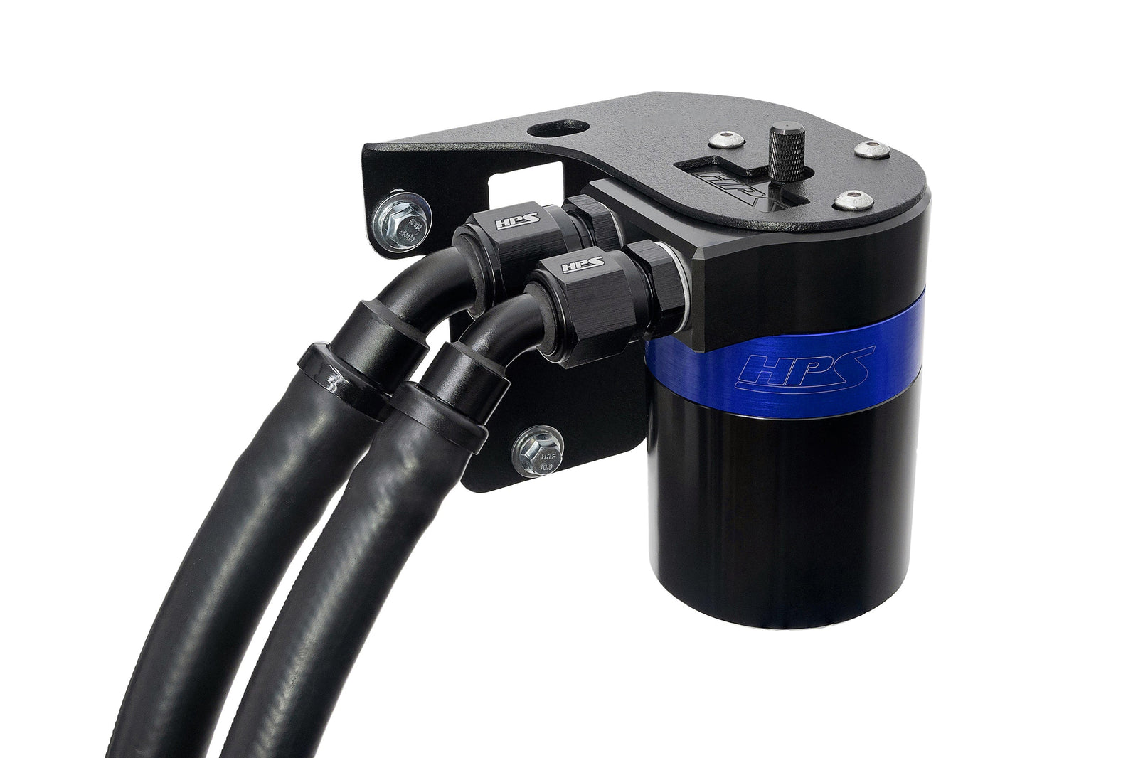 HPS-860-007BL HPS Blue 147ML Oil Catch Can Tank Mount Bracket For 15-21 Subaru WRX 2.0L Turbo