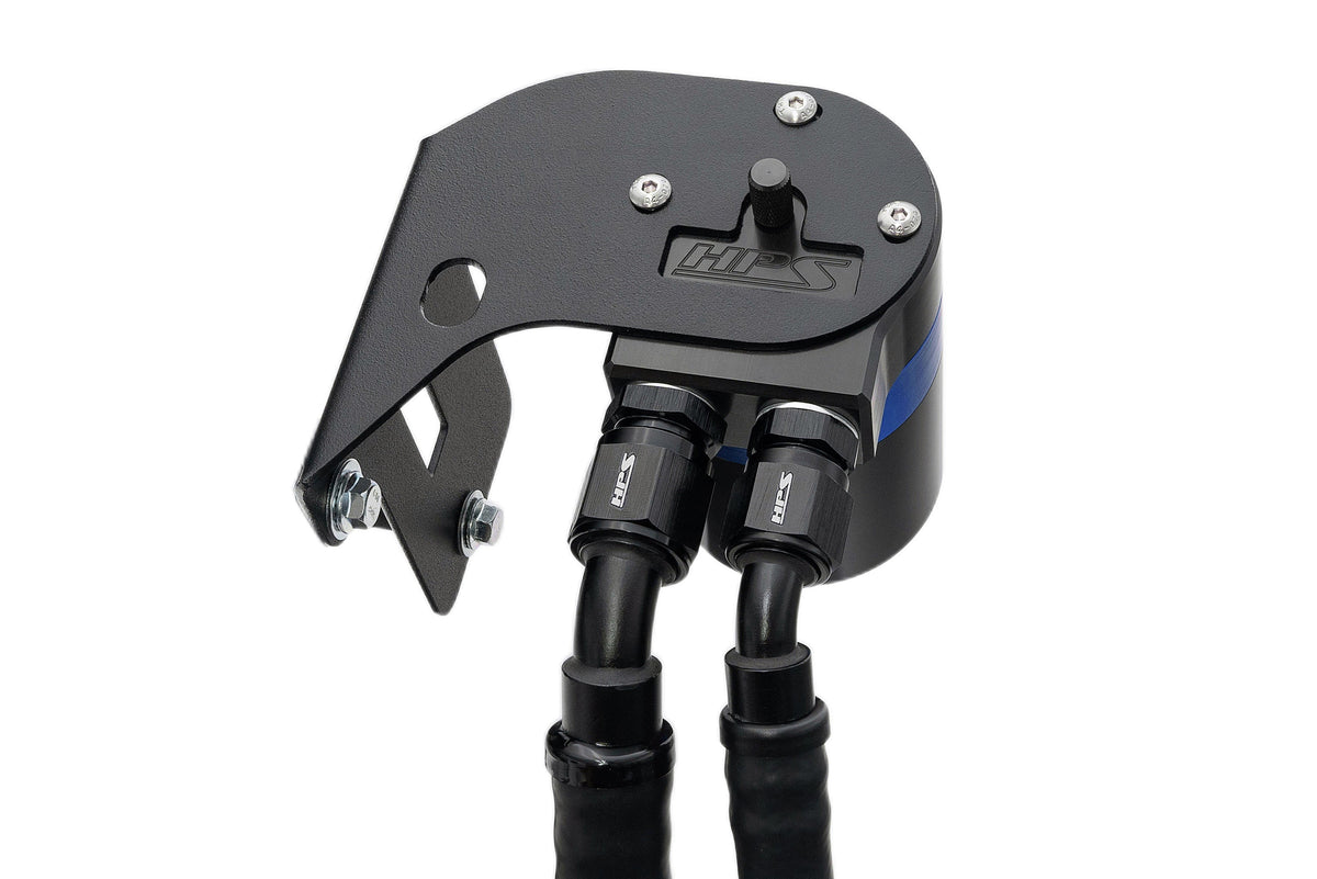 HPS-860-007BL HPS Blue 147ML Oil Catch Can Tank Mount Bracket For 15-21 Subaru WRX 2.0L Turbo