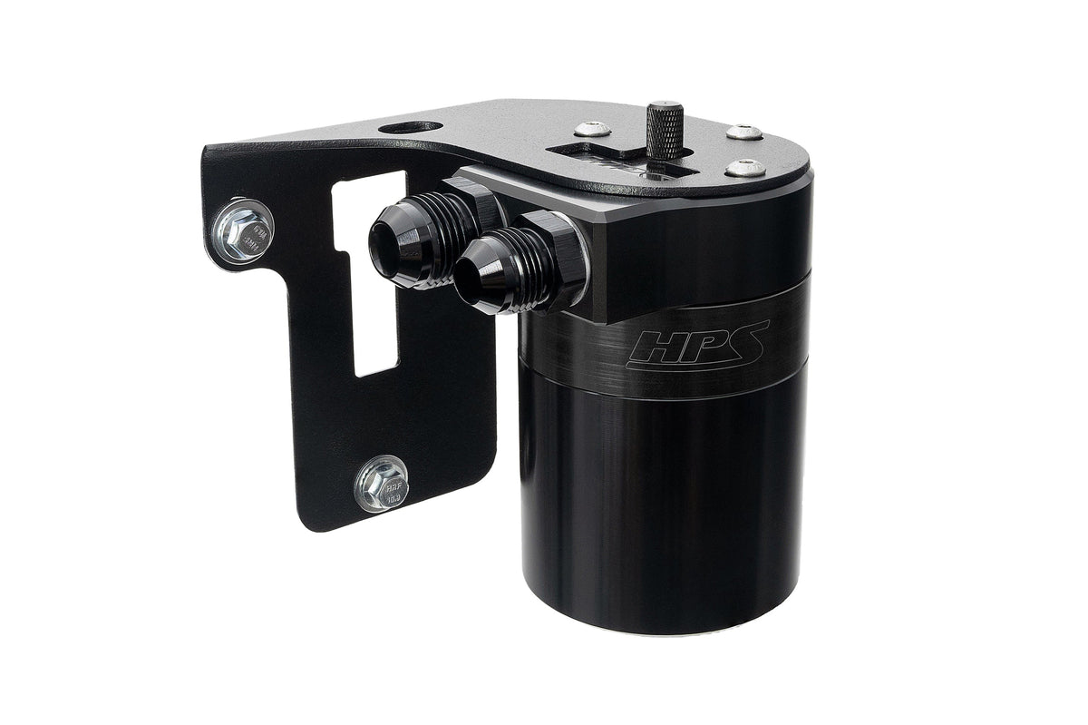 HPS-860-007WB HPS Black 147ML Oil Catch Can Tank Mount Bracket For 15-21 Subaru WRX 2.0L Turbo