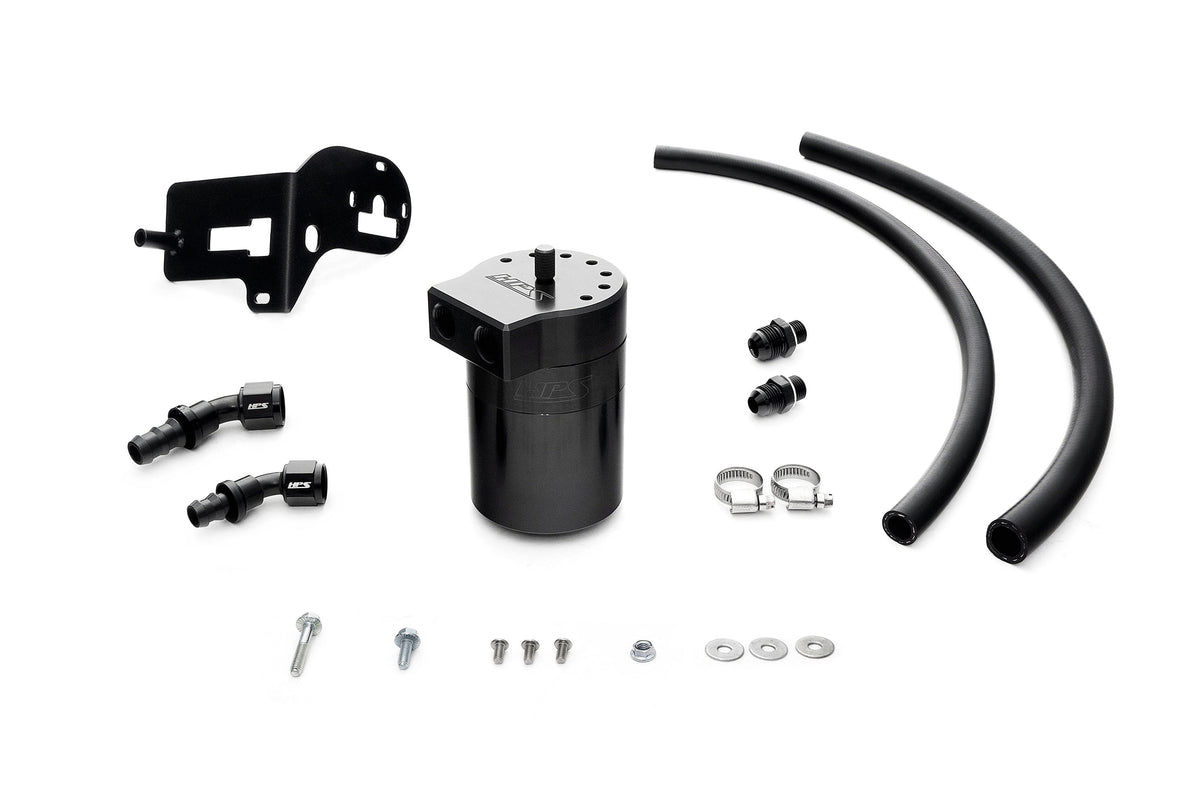 HPS-860-007WB HPS Black 147ML Oil Catch Can Tank Mount Bracket For 15-21 Subaru WRX 2.0L Turbo
