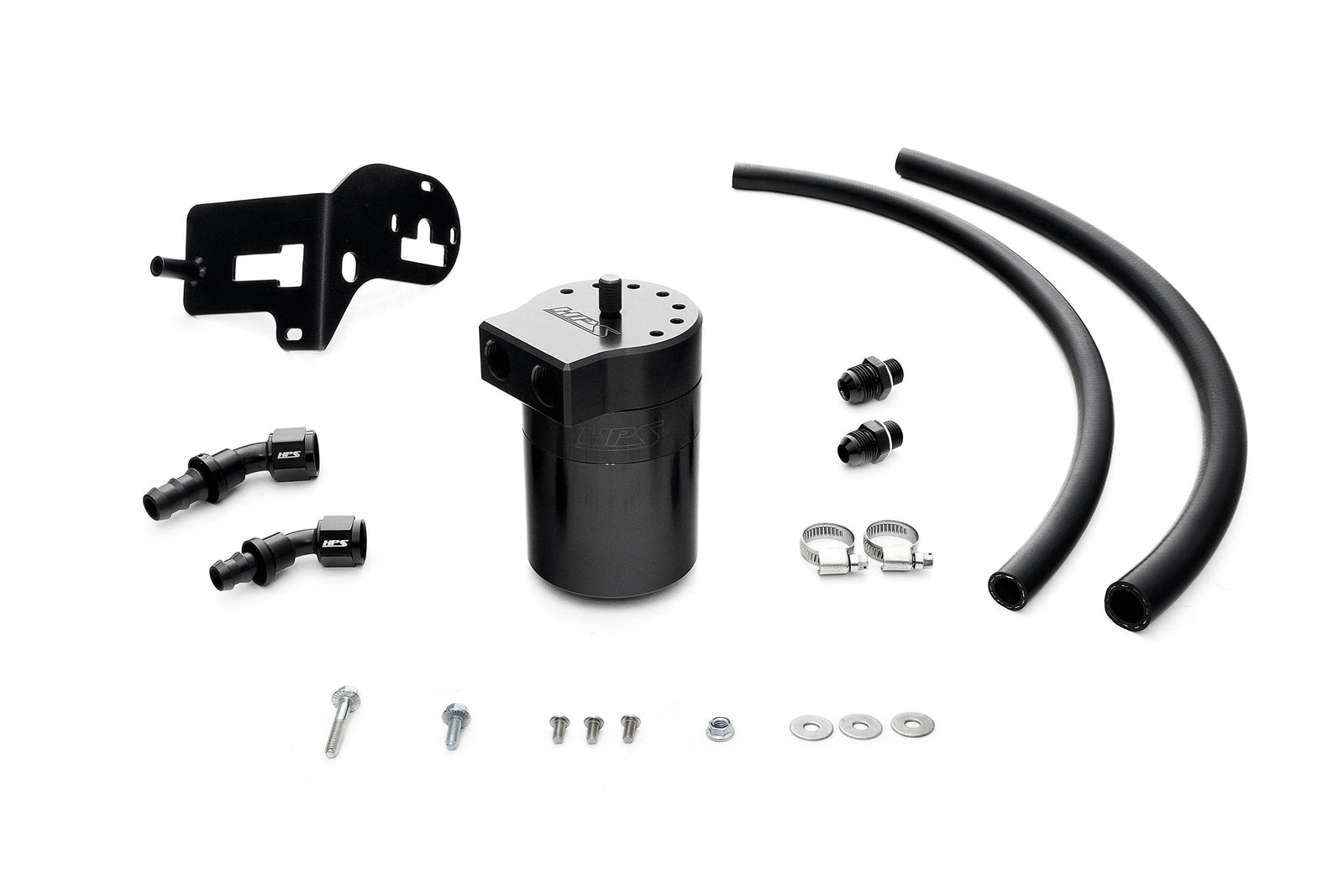 HPS-860-007WB HPS Black 147ML Oil Catch Can Tank Mount Bracket For 15-21 Subaru WRX 2.0L Turbo