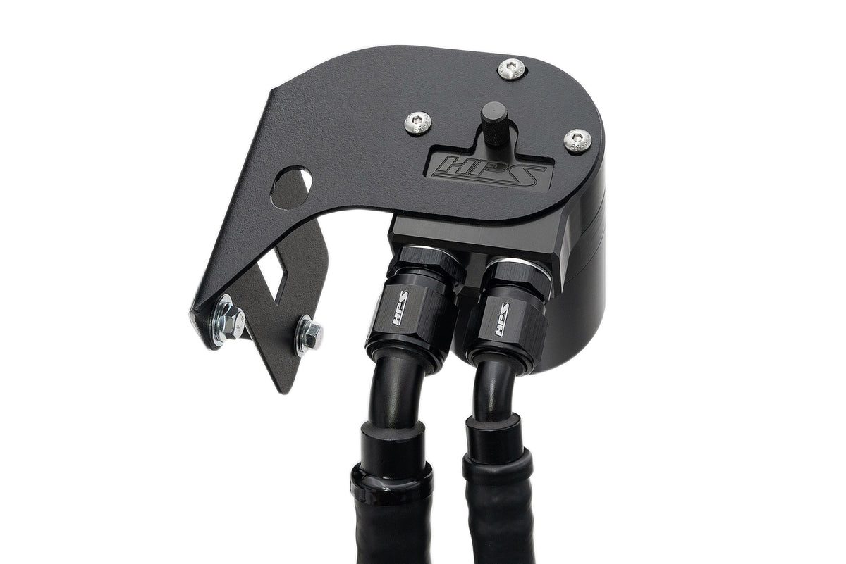 HPS-860-007WB HPS Black 147ML Oil Catch Can Tank Mount Bracket For 15-21 Subaru WRX 2.0L Turbo