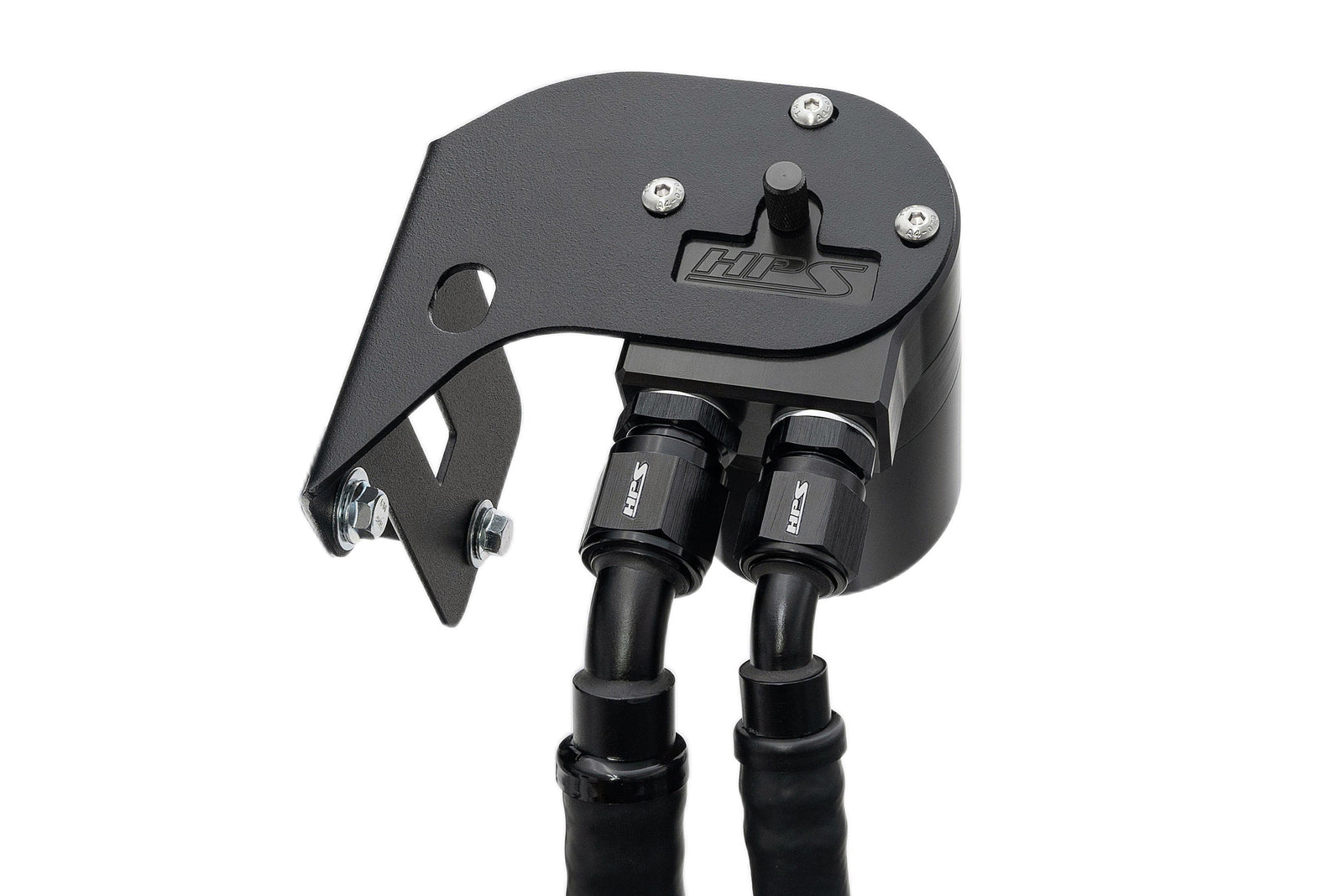 HPS-860-007WB HPS Black 147ML Oil Catch Can Tank Mount Bracket For 15-21 Subaru WRX 2.0L Turbo
