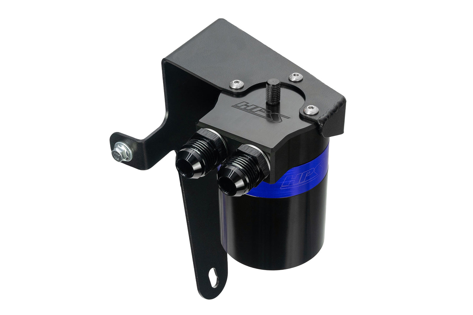 HPS-860-009BL HPS Blue 147ML Oil Catch Can Tank Mount Bracket For 22-24 Subaru WRX 2.4L Turbo