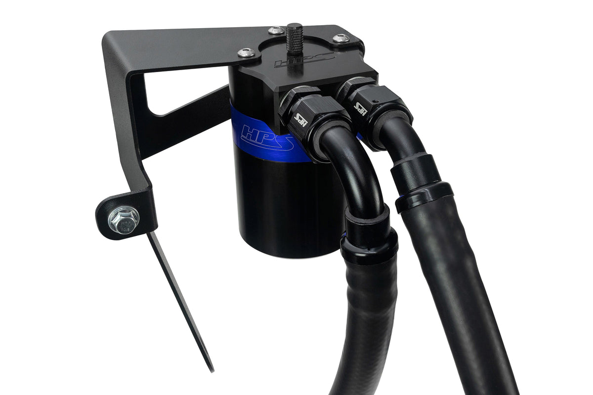 HPS-860-009BL HPS Blue 147ML Oil Catch Can Tank Mount Bracket For 22-24 Subaru WRX 2.4L Turbo