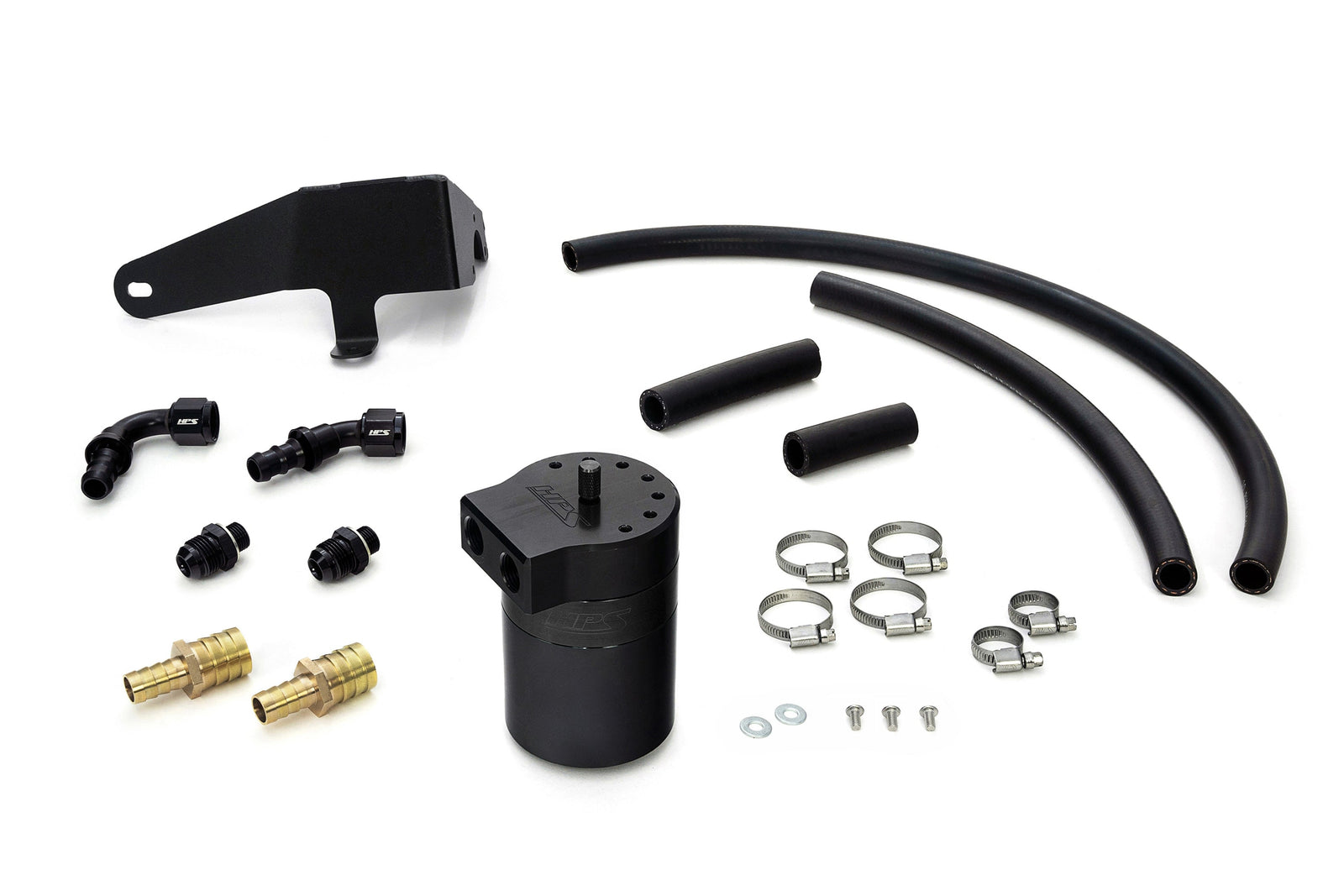 HPS-860-009WB HPS Black 147ML Oil Catch Can Tank Mount Bracket For 22-24 Subaru WRX 2.4L Turbo