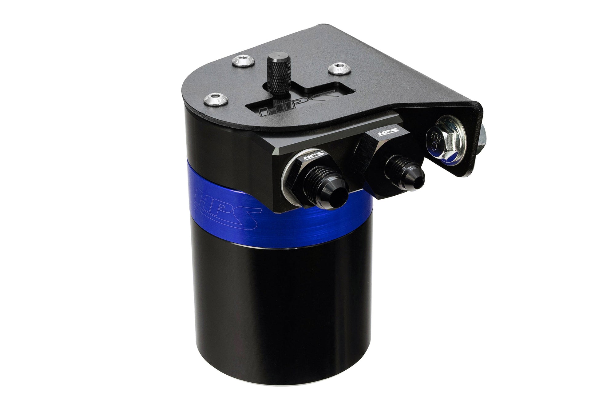 HPS-860-010BL HPS Blue 147ML Oil Catch Can Tank Mount Bracket For 10-24 Toyota 4Runner 4.0 V6