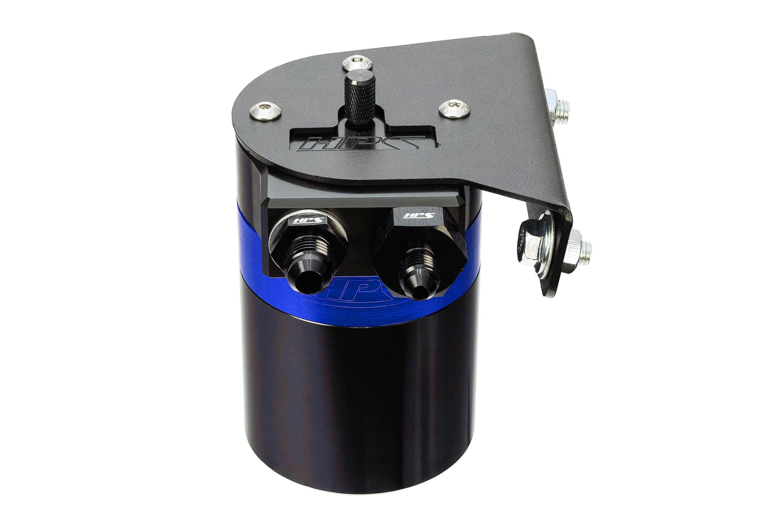 HPS-860-010BL HPS Blue 147ML Oil Catch Can Tank Mount Bracket For 10-24 Toyota 4Runner 4.0 V6