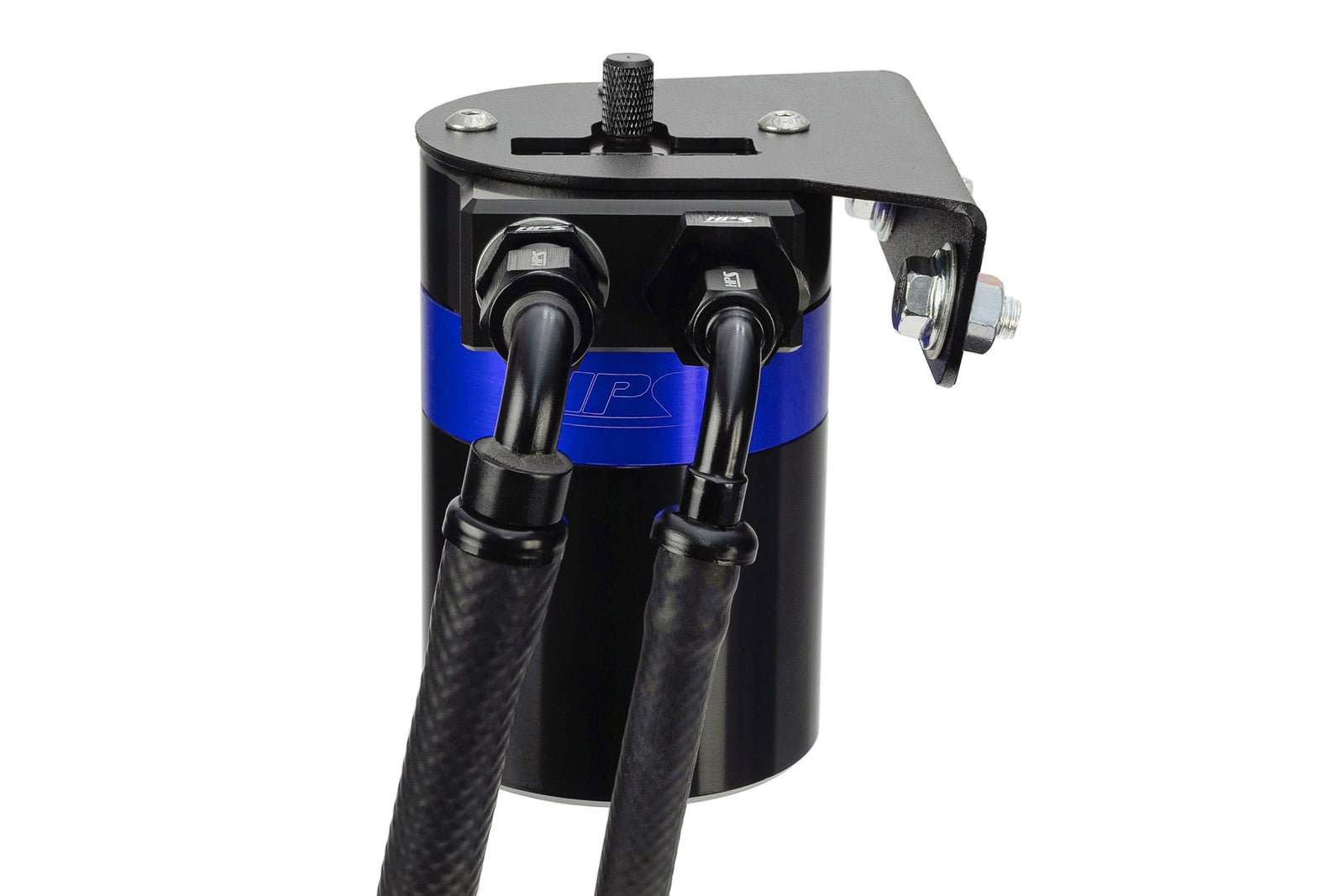 HPS-860-010BL HPS Blue 147ML Oil Catch Can Tank Mount Bracket For 10-24 Toyota 4Runner 4.0 V6
