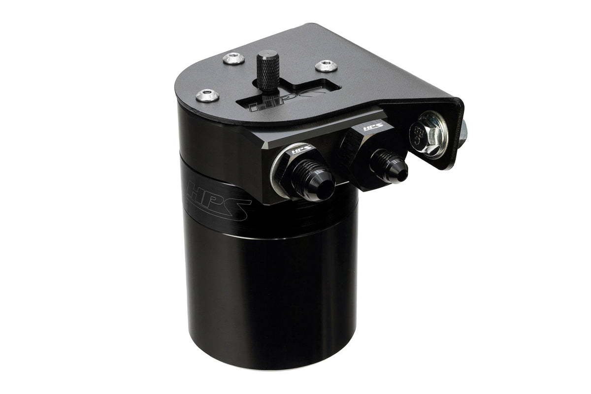 HPS-860-010WB HPS Black 147ML Oil Catch Can Tank Mount Bracket For 10-24 Toyota 4Runner 4.0 V6