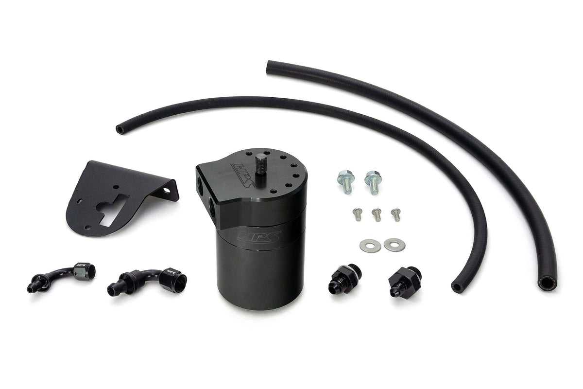 HPS-860-010WB HPS Black 147ML Oil Catch Can Tank Mount Bracket For 10-24 Toyota 4Runner 4.0 V6