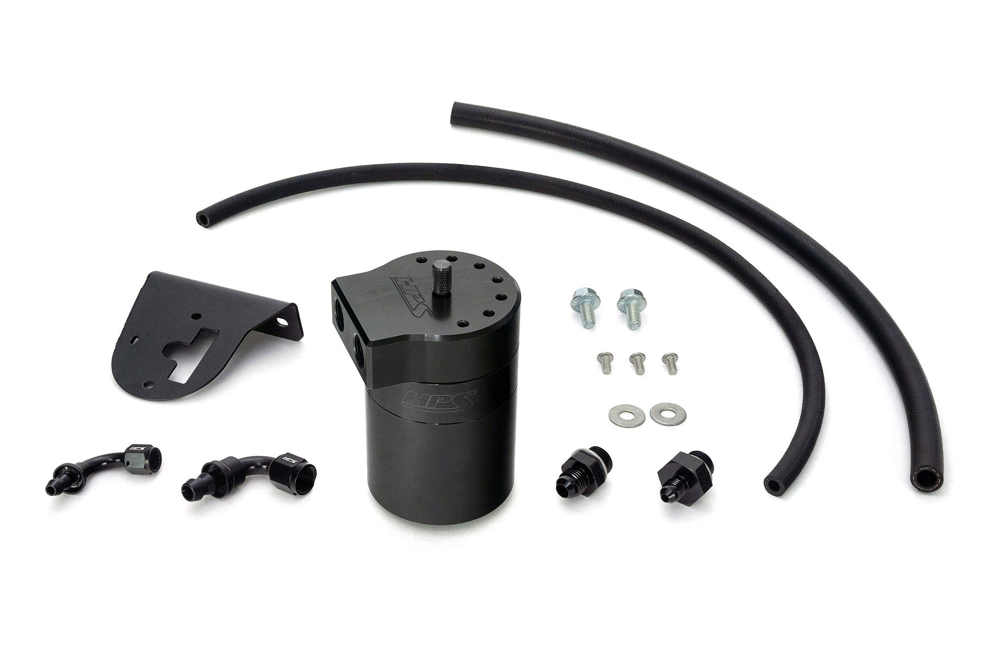 HPS-860-010WB HPS Black 147ML Oil Catch Can Tank Mount Bracket For 10-24 Toyota 4Runner 4.0 V6