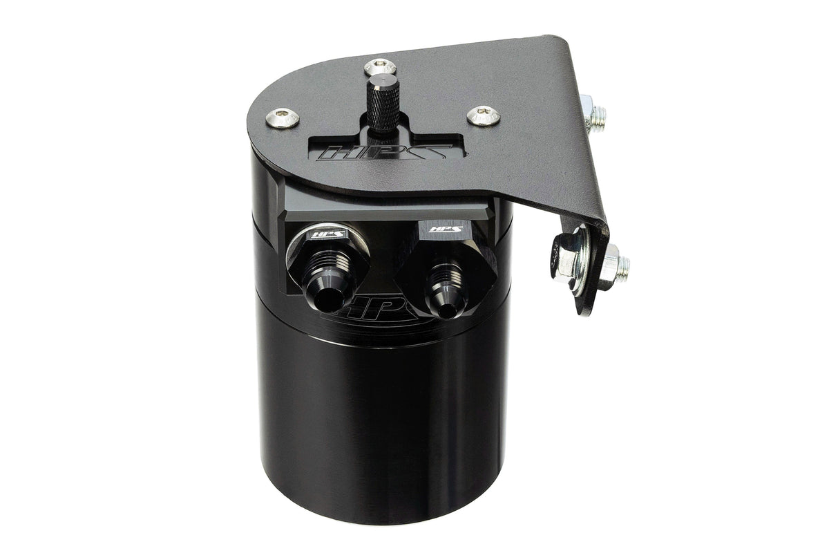 HPS-860-010WB HPS Black 147ML Oil Catch Can Tank Mount Bracket For 10-24 Toyota 4Runner 4.0 V6