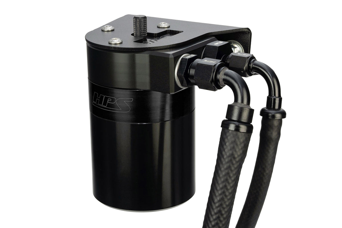 HPS-860-010WB HPS Black 147ML Oil Catch Can Tank Mount Bracket For 10-24 Toyota 4Runner 4.0 V6