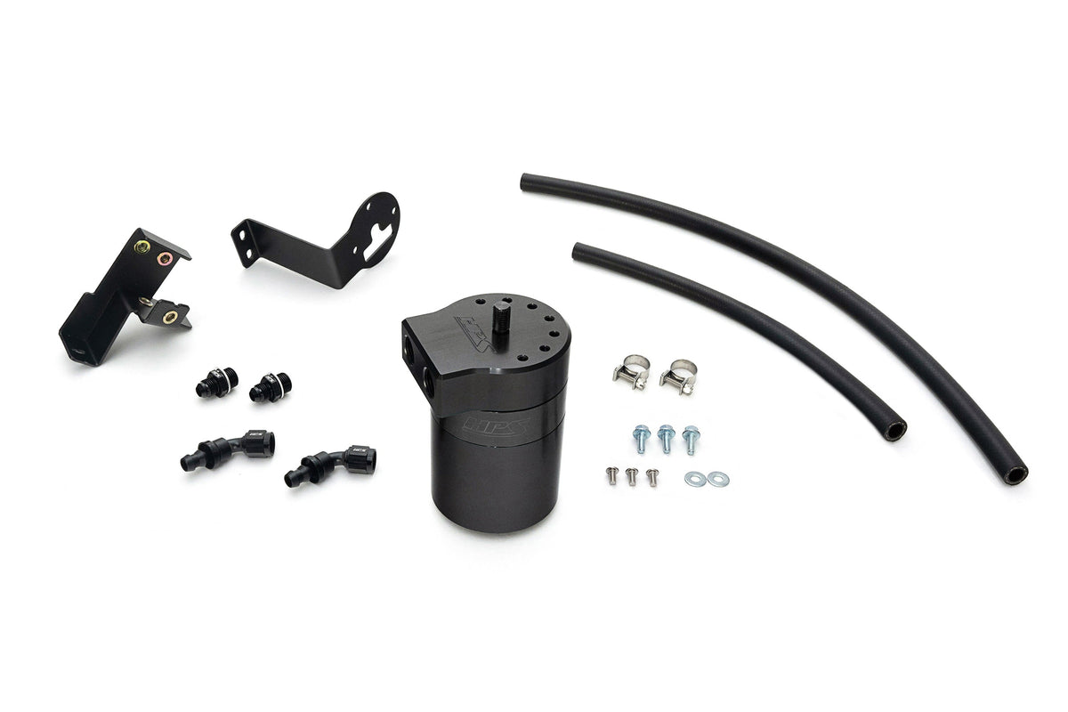 HPS-860-012WB HPS Black 147ML Oil Catch Can Tank Mount Bracket For 04-08 Acura TSX 2.4L CL9