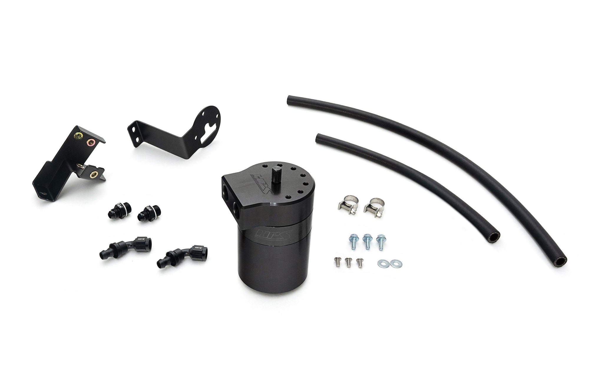 HPS-860-012WB HPS Black 147ML Oil Catch Can Tank Mount Bracket For 04-08 Acura TSX 2.4L CL9