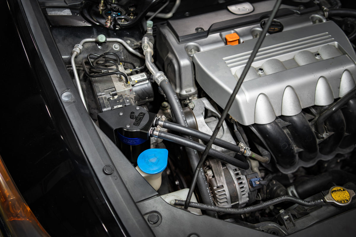 HPS-860-013BL HPS Blue 147ML Oil Catch Can Tank Mount Bracket For 09-14 Acura TSX 2.4L CU2