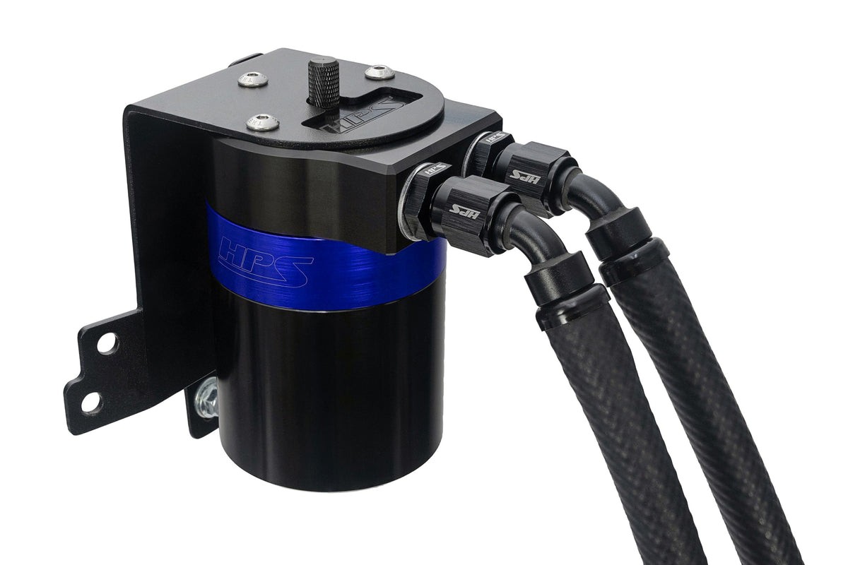 HPS-860-014BL HPS Blue 147ML Oil Catch Can Tank Mount Bracket For 22+ Acura MDX Type-S 3.0