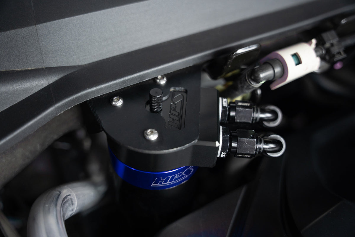 HPS-860-015BL HPS Black / Blue 147ML Oil Catch Tank w/Mount Bracket For 19-25 Acura RDX 2.0T