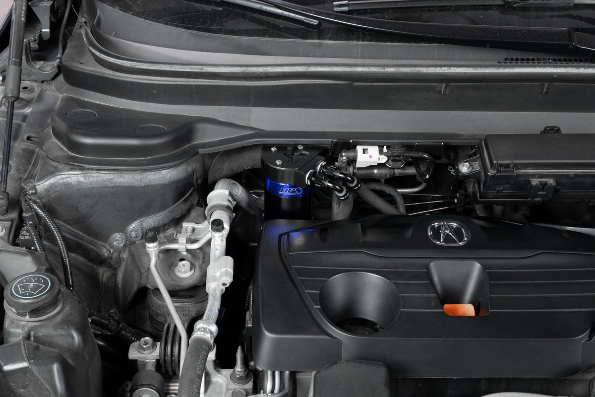 HPS-860-015BL HPS Black / Blue 147ML Oil Catch Tank w/Mount Bracket For 19-25 Acura RDX 2.0T