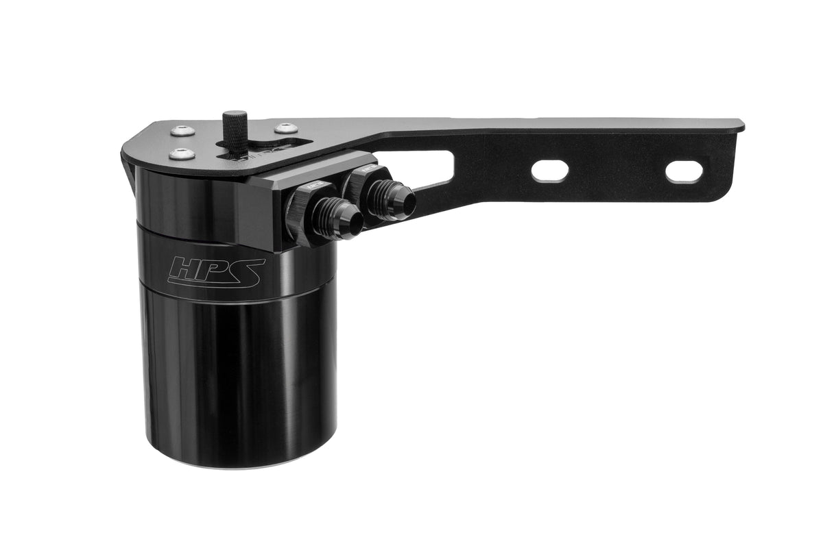 HPS-860-015WB HPS Black 147ML Oil Catch Tank w/Mount Bracket For 19-25 Acura RDX 2.0L Turbo