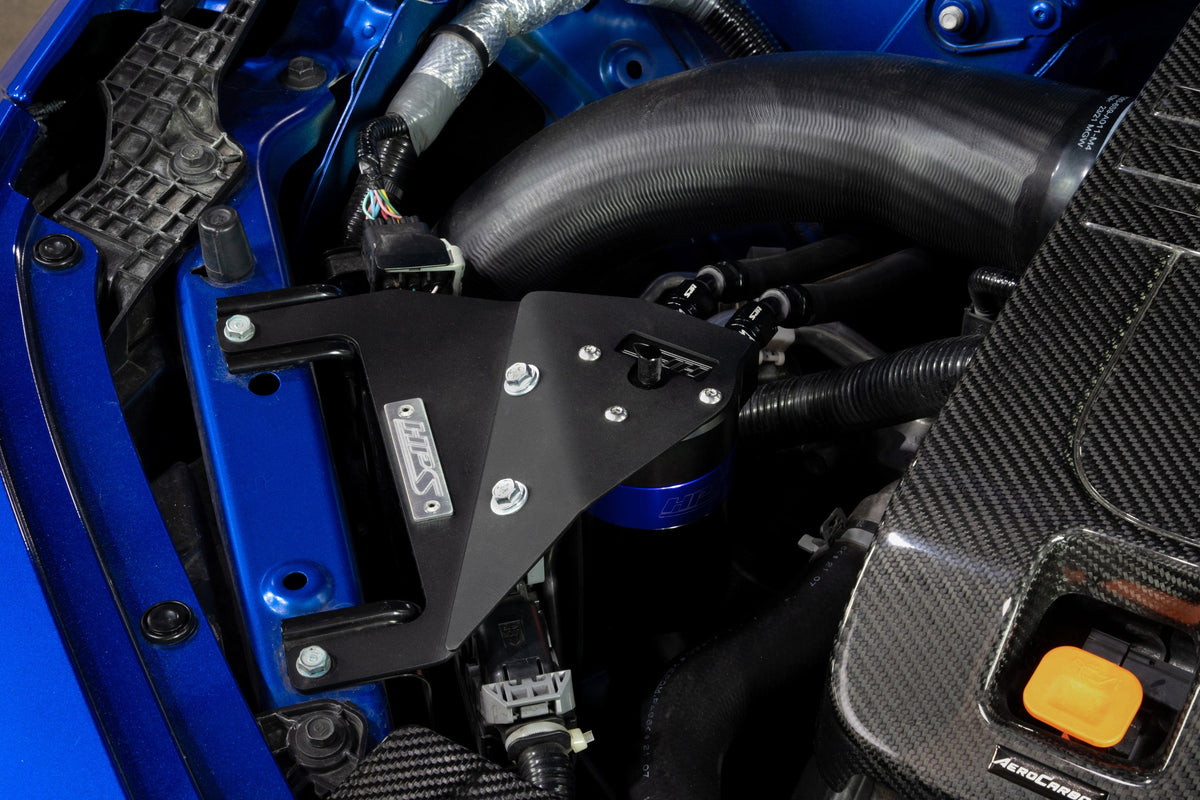 HPS-860-017BL HPS Blue 147ML Oil Catch Can Tank Mount Bracket For 21+ Acura TLX Type-S 3.0L