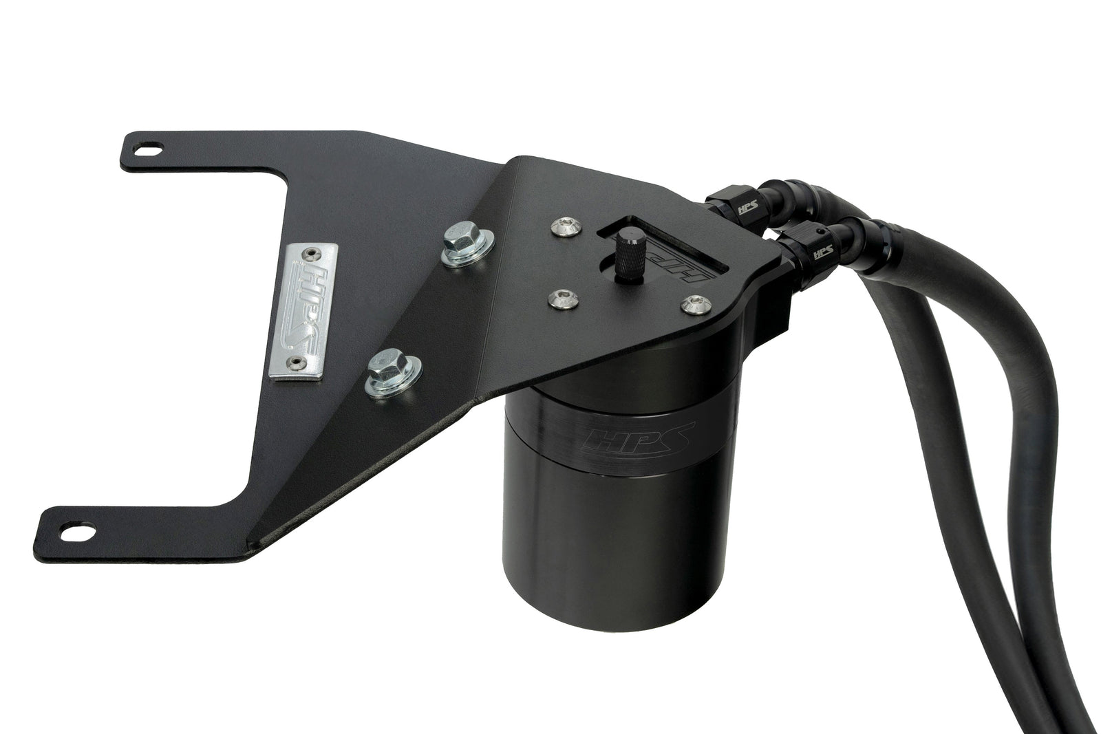 HPS-860-017WB HPS Black 147ML Oil Catch Can Tank Mount Bracket For 21+ Acura TLX Type-S 3.0L