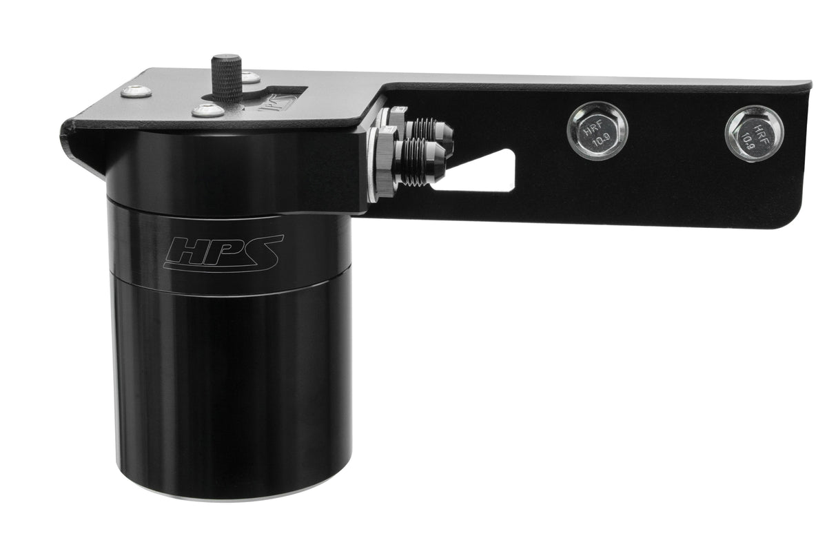 HPS-860-018WB HPS Black 147ML Oil Catch Can Tank Mount Bracket For 03-09 Toyota 4Runner 4.7 V8