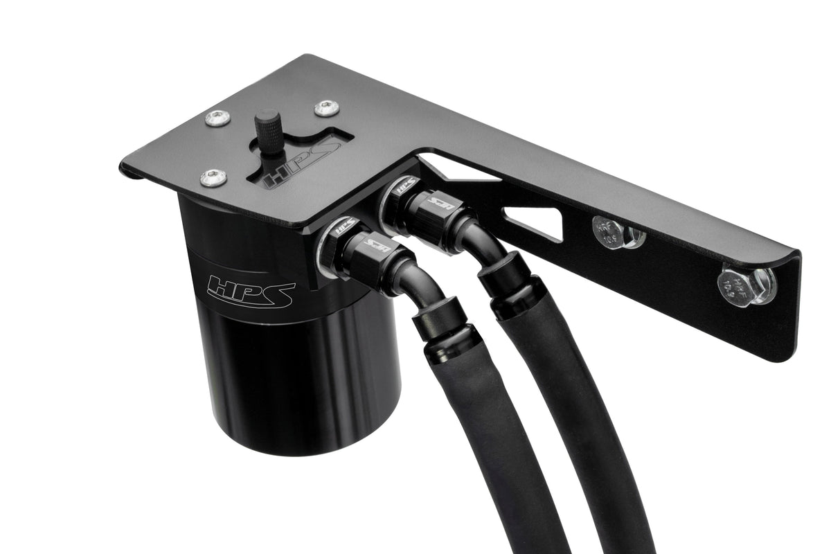 HPS-860-018WB HPS Black 147ML Oil Catch Can Tank Mount Bracket For 03-09 Toyota 4Runner 4.7 V8
