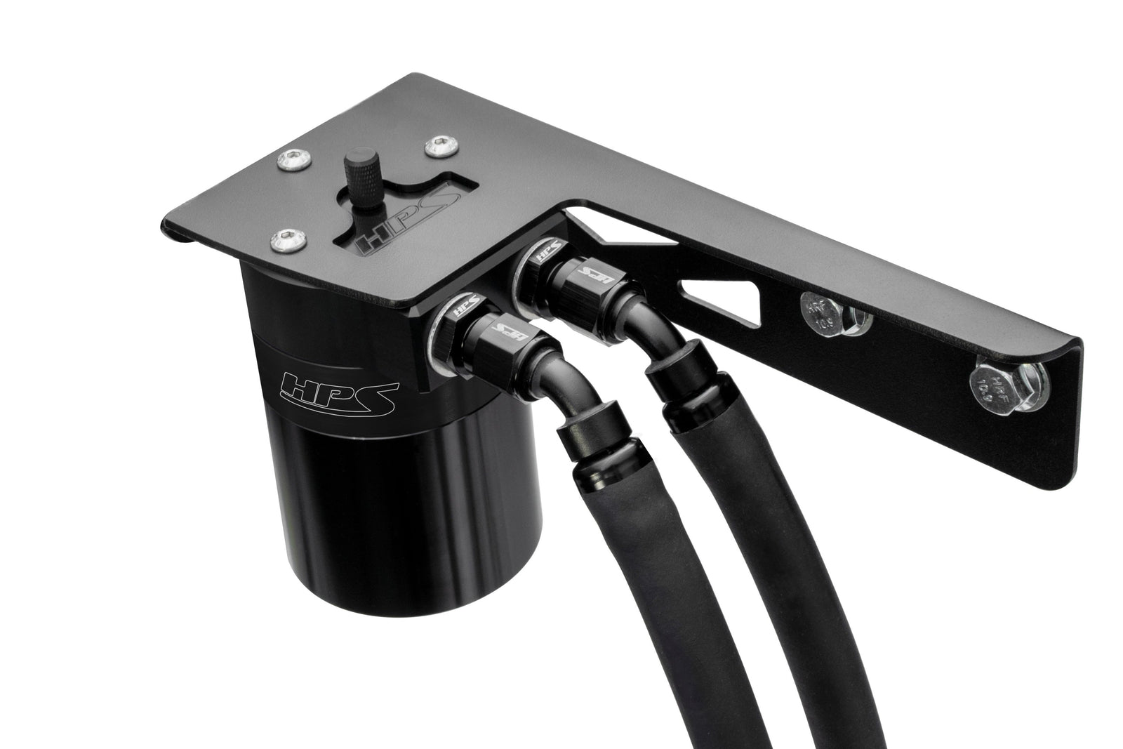 HPS-860-018WB HPS Black 147ML Oil Catch Can Tank Mount Bracket For 03-09 Toyota 4Runner 4.7 V8