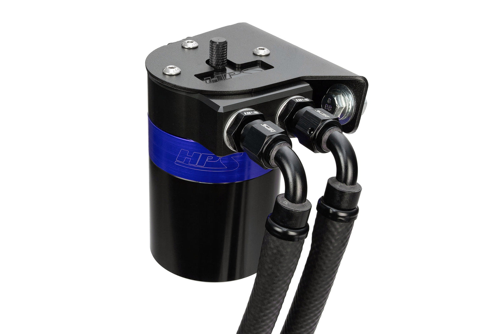 HPS-860-019BL HPS Blue 147ML Oil Catch Can Tank Mount Bracket For 03-09 Lexus GX470 J120