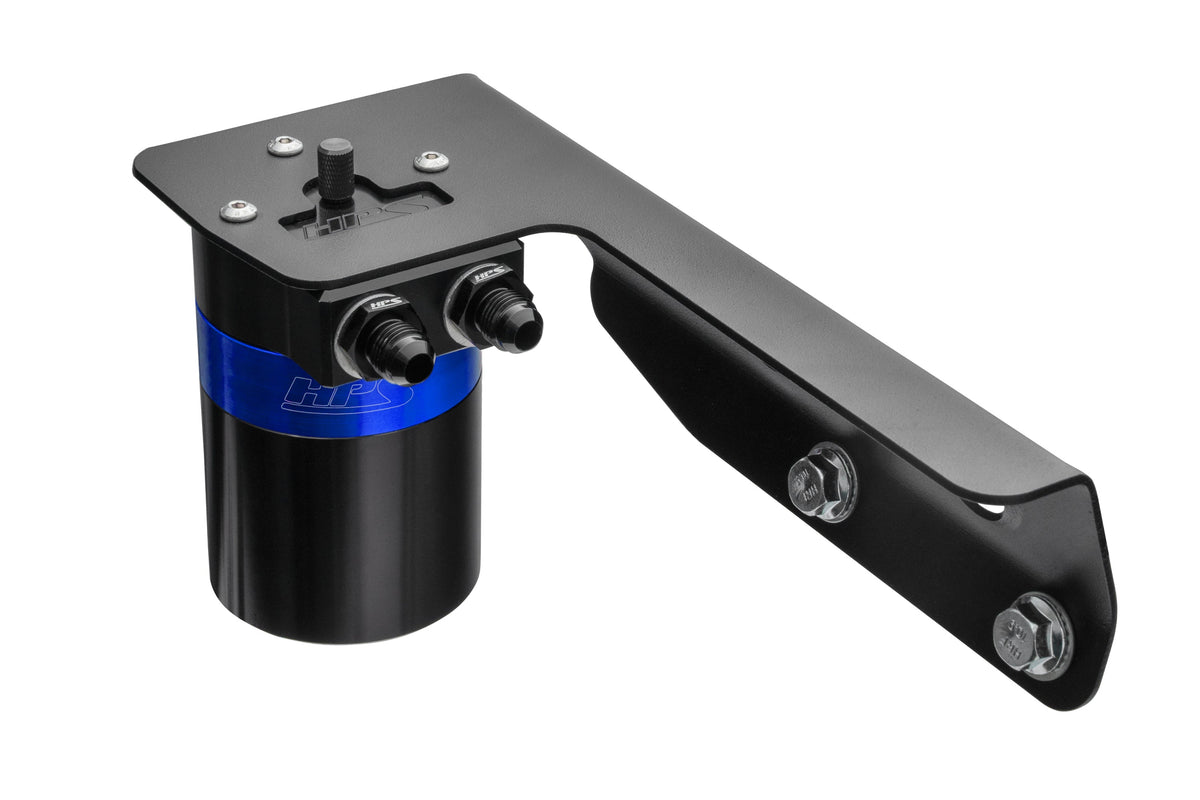 HPS 5FL OZ Aluminum Oil Catch Can Tank Mount Bracket Kit 16-23 Toyota Tacoma 3.5L V6 N300