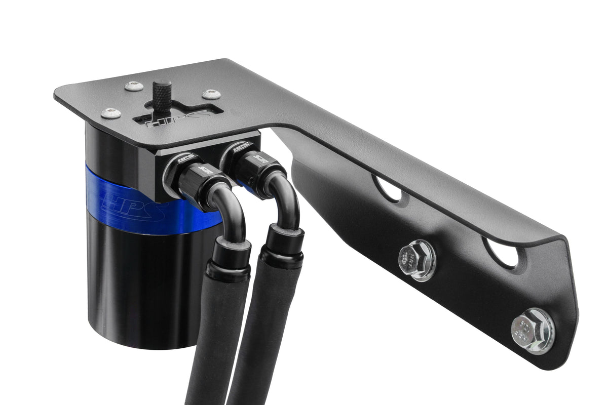 HPS 5FL OZ Aluminum Oil Catch Can Tank Mount Bracket Kit 16-23 Toyota Tacoma 3.5L V6 N300