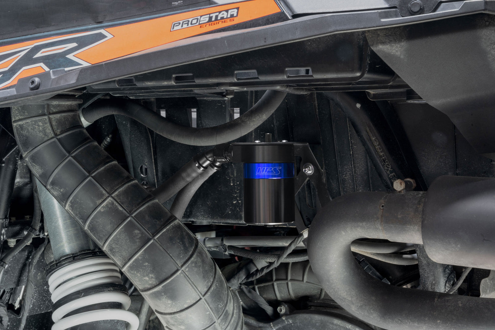 HPS 5FL OZ Oil Catch Can w/Mount Bracket For 21-22 Polaris RZR Turbo S & Turbo S4 / 16-20 RZR XP & XP 4