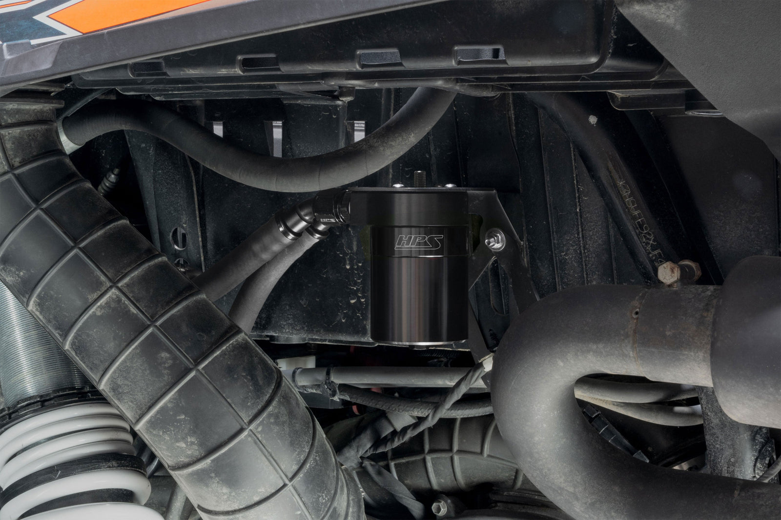 HPS 5FL OZ Oil Catch Can w/Mount Bracket For 21-22 Polaris RZR Turbo S & Turbo S4 / 16-20 RZR XP & XP 4