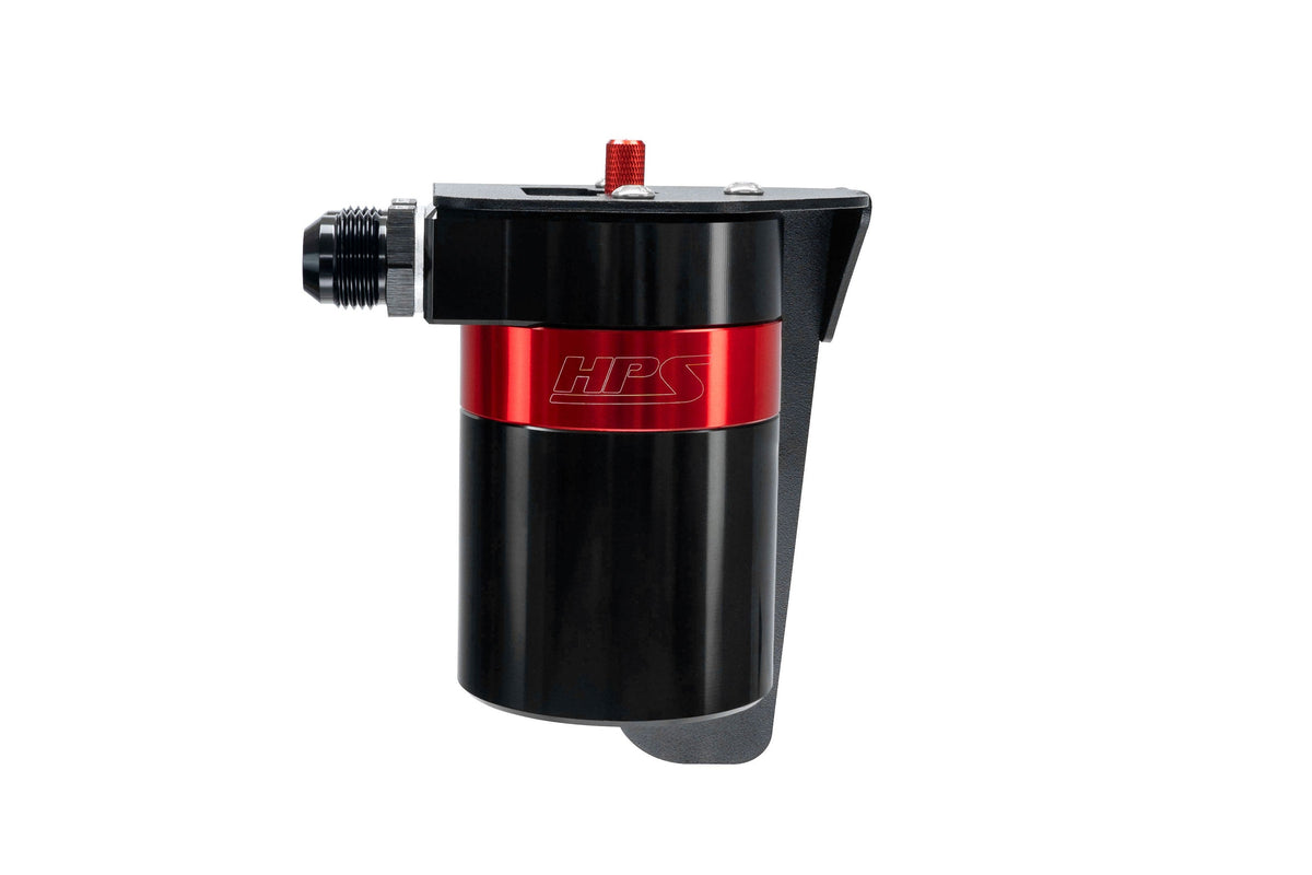 HPS-860-023 HPS Red 147ML Oil Catch Can w/Bracket For 21-22 Polaris RZR Turbo / 16-20 RZR XP